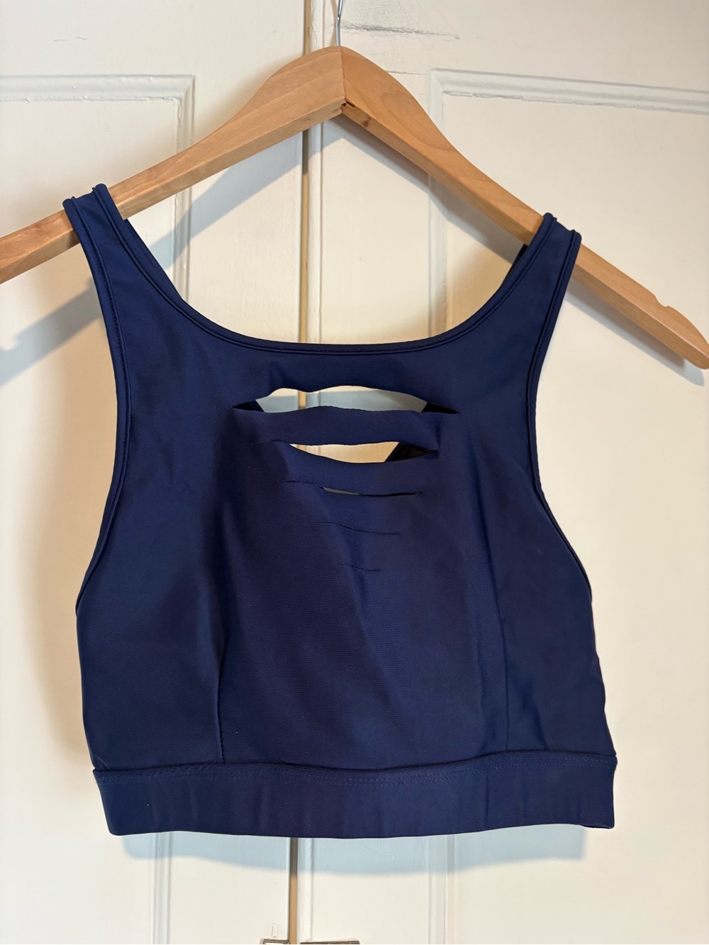 Electric Yoga Navy Cutout Sports Bra
